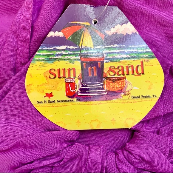 NWT Sun 'n' Sand Purple Wrap Around Tie Multi-Use Garment OSA - Picture 10 of 11
